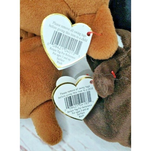 Doby, Bruno, Bones & Weeni Retired Vintage Beanie Baby Doggie Bundle - Picture 8 of 12